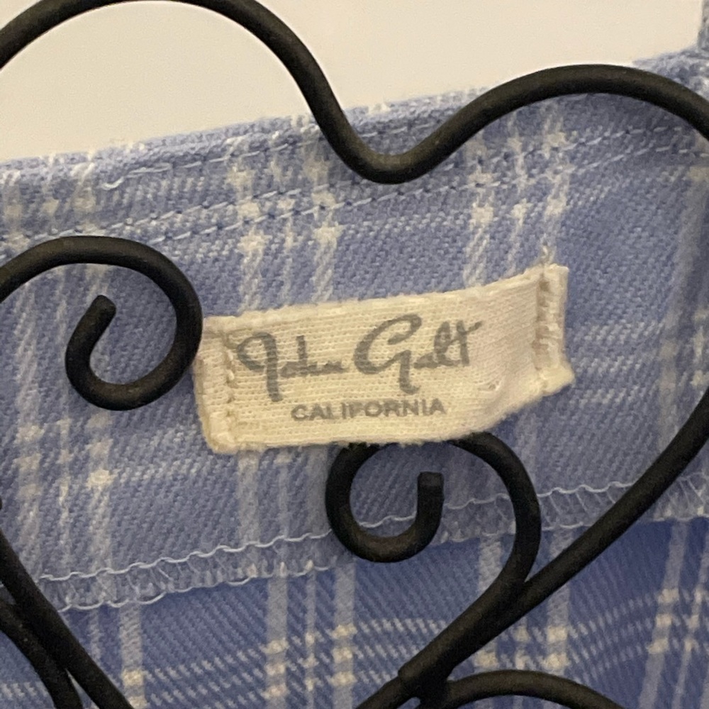 brandy melville (john galt) blue checkered dress